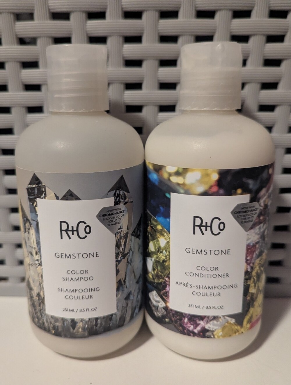 R+Co Gemstone Color Shampoo & Conditioner Set - White Bottles - Picture 1 of 1